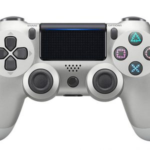 Wireless Controller Silver for PS4 - Video Game Precision Control Gamepad Joystick for Playstation 4/Pro/Slim