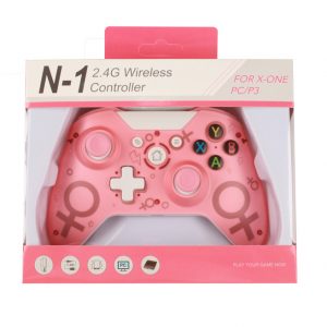 Wireless Controller Compatible with Xbox ONE 2.4GHZ Gamepad Joystick Wireless Controller Compatible with Xbox Series X/S/One S/X/P3 Host/Windows 7/8/10 Pink